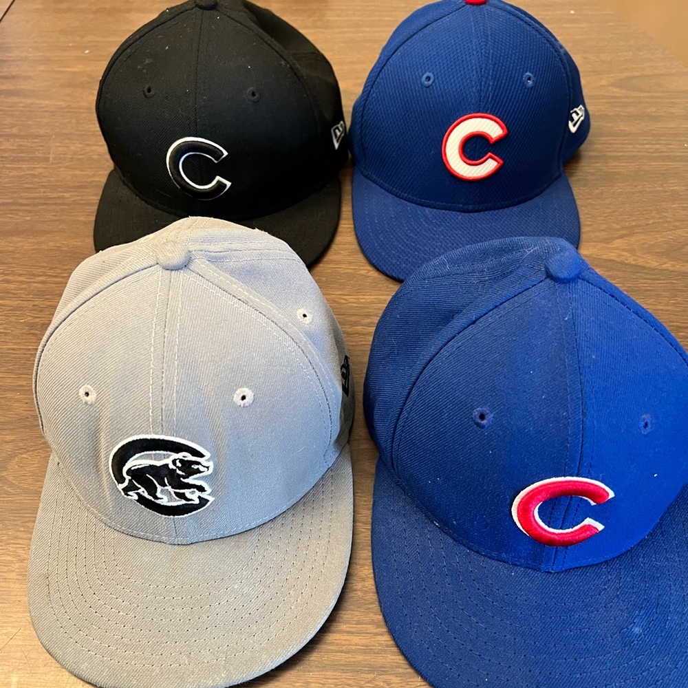 New Era Kids Hats Chicago Cubs- Black, Gray, Blue